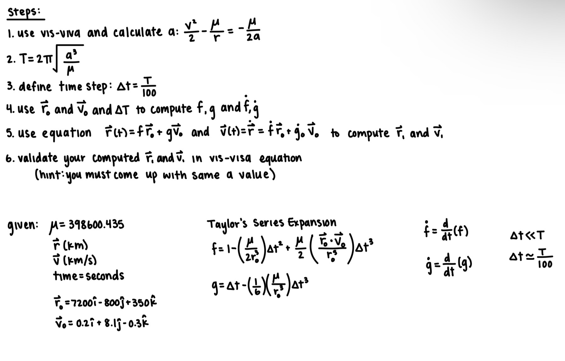 Steps: use vis - viva and calculate a : 1 . v 2 2