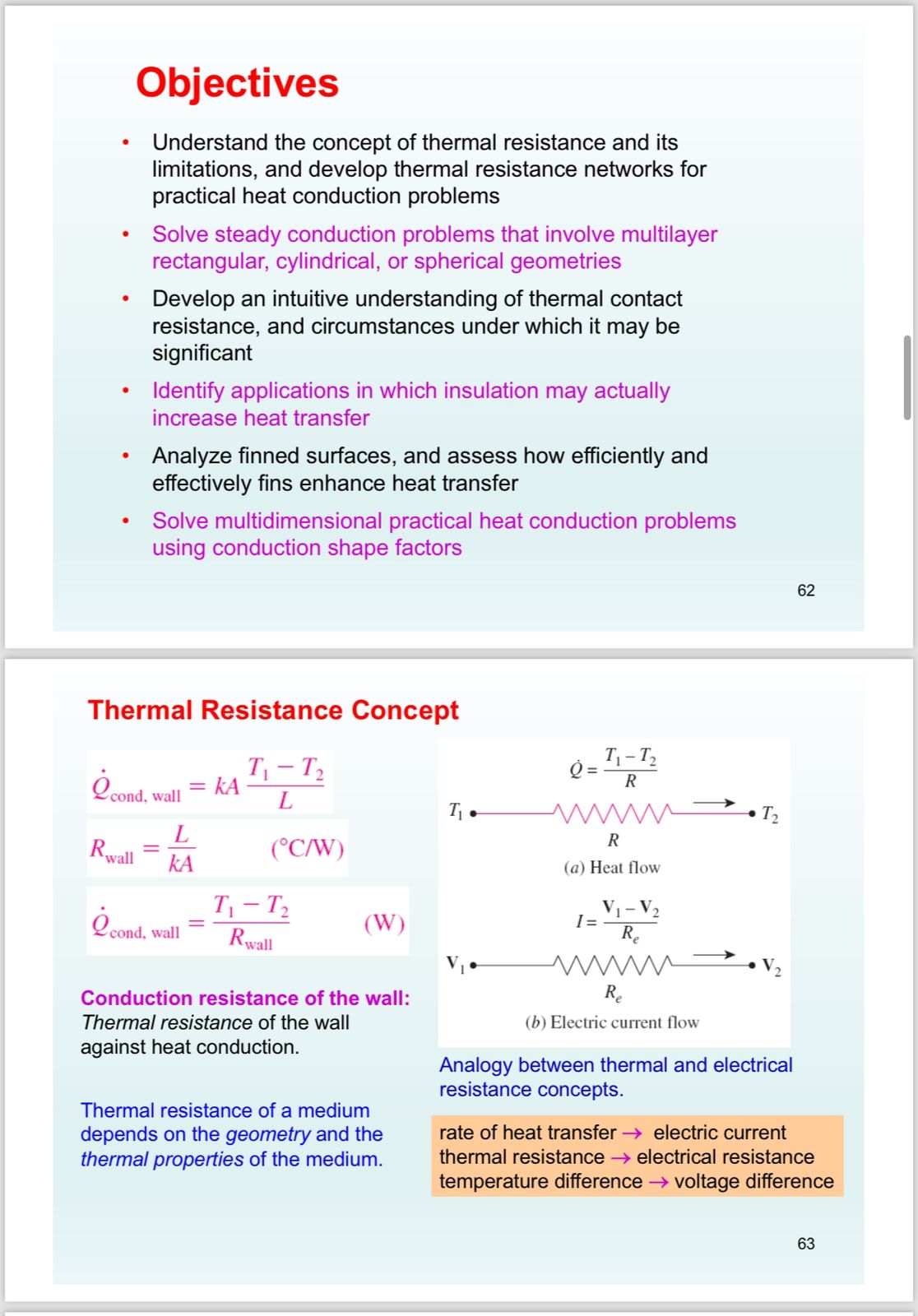 Objectives Understand the concept of thermal