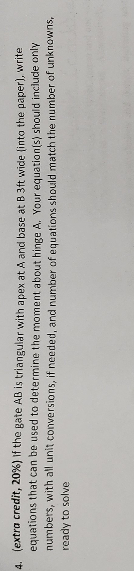 ( extra credit, 2 0 % ) If the gate A B is