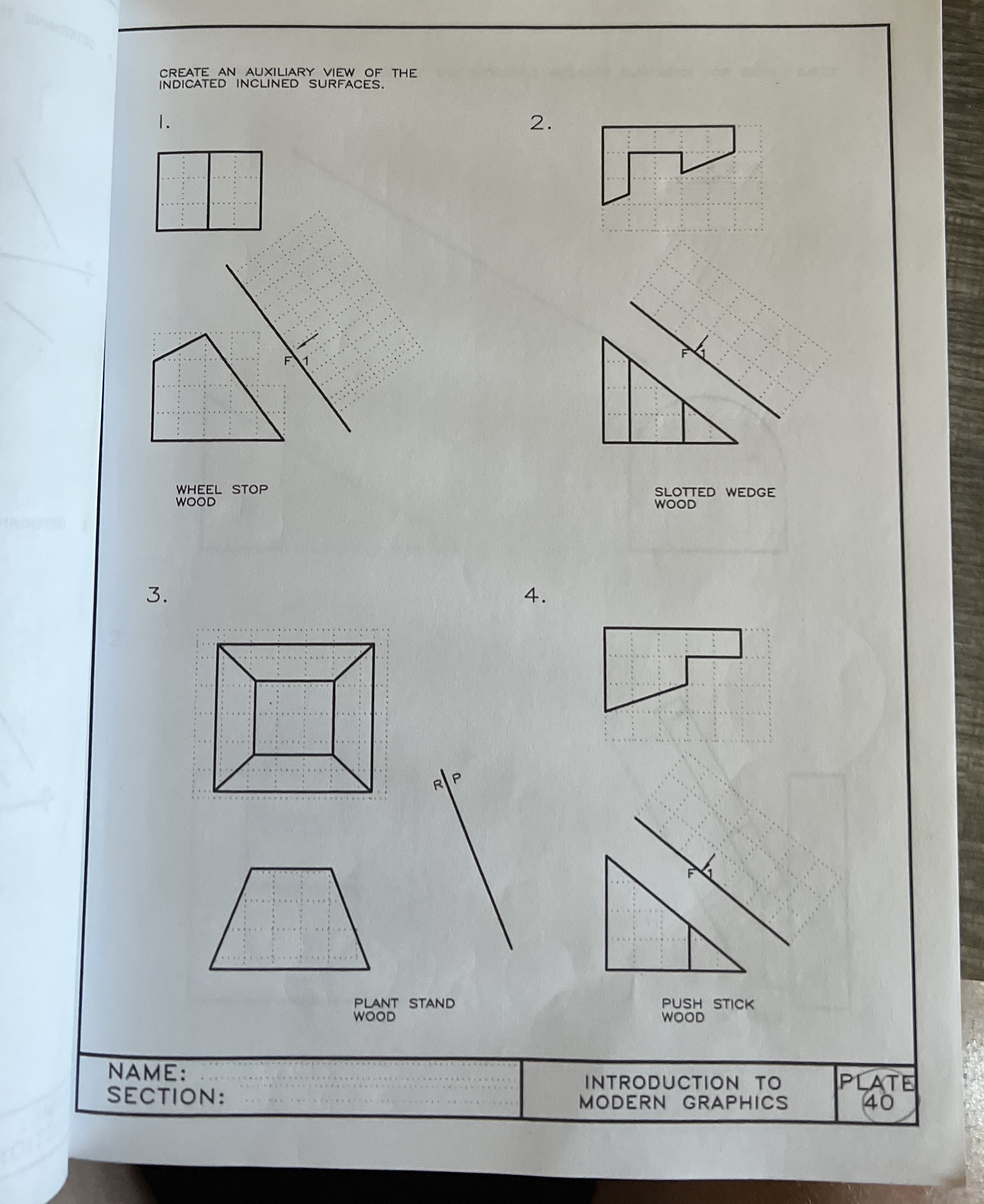 CREATE AN AUXILIARY VIEW OF THE INDICATED