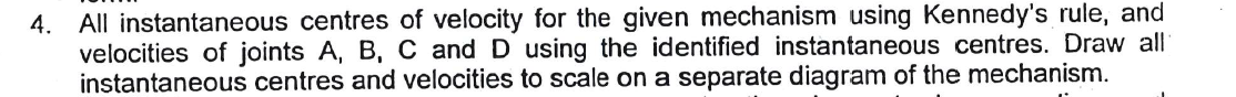 All instantaneous centres of velocity for the