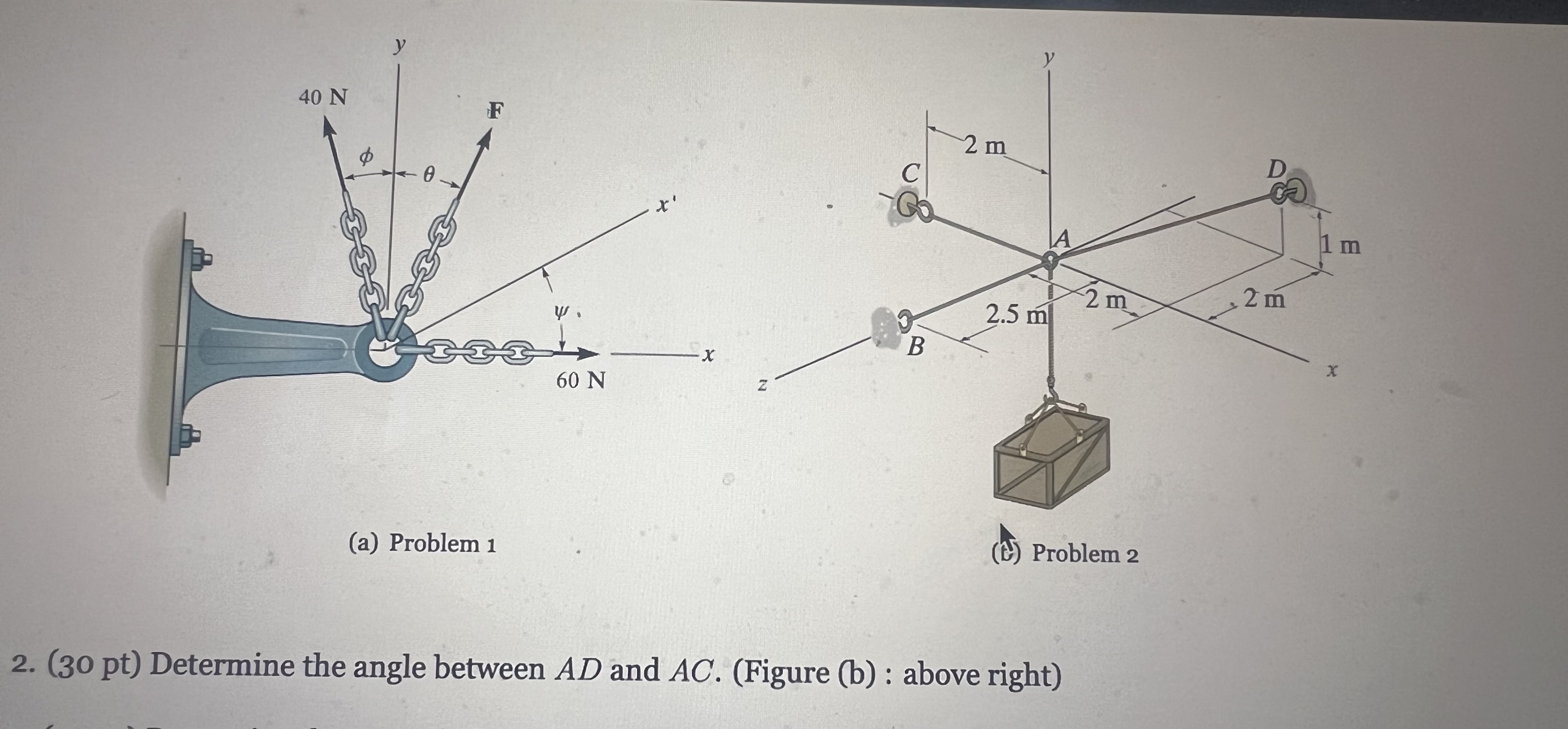 Determine the Angle between AD and AC . This is