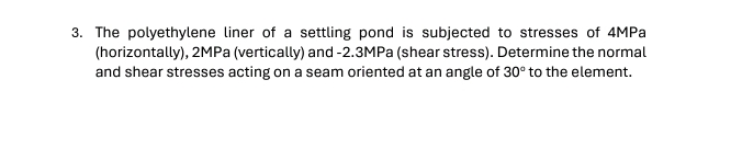 The polyethylene liner of a settling pond is