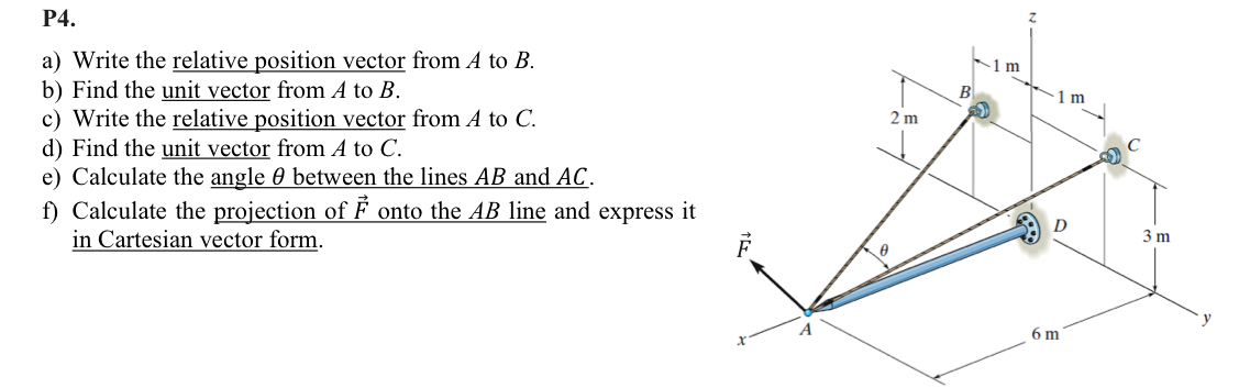 P 4 . a ) Write the relative position vector from