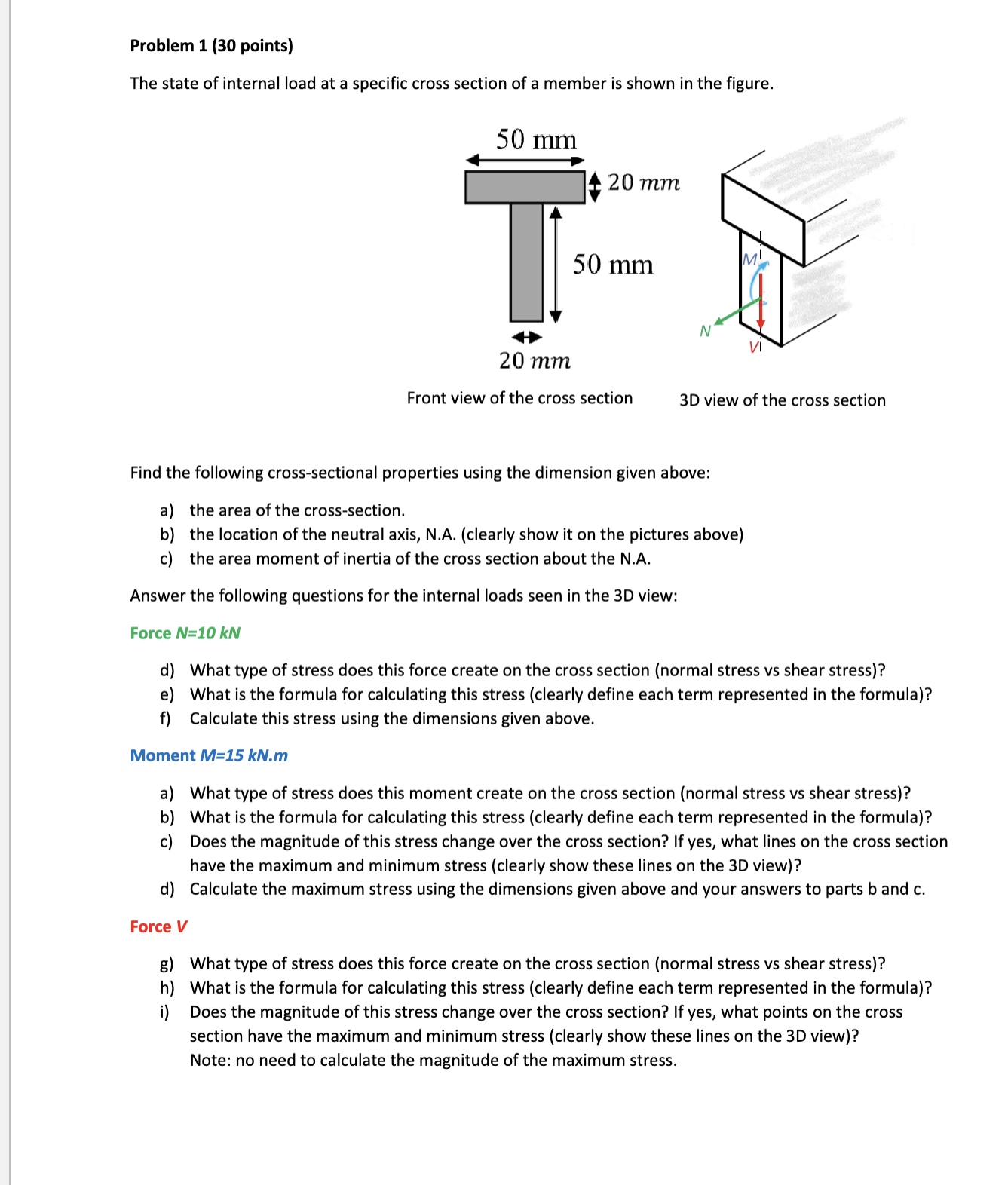 Problem 1 ( 3 0 points ) The state of internal