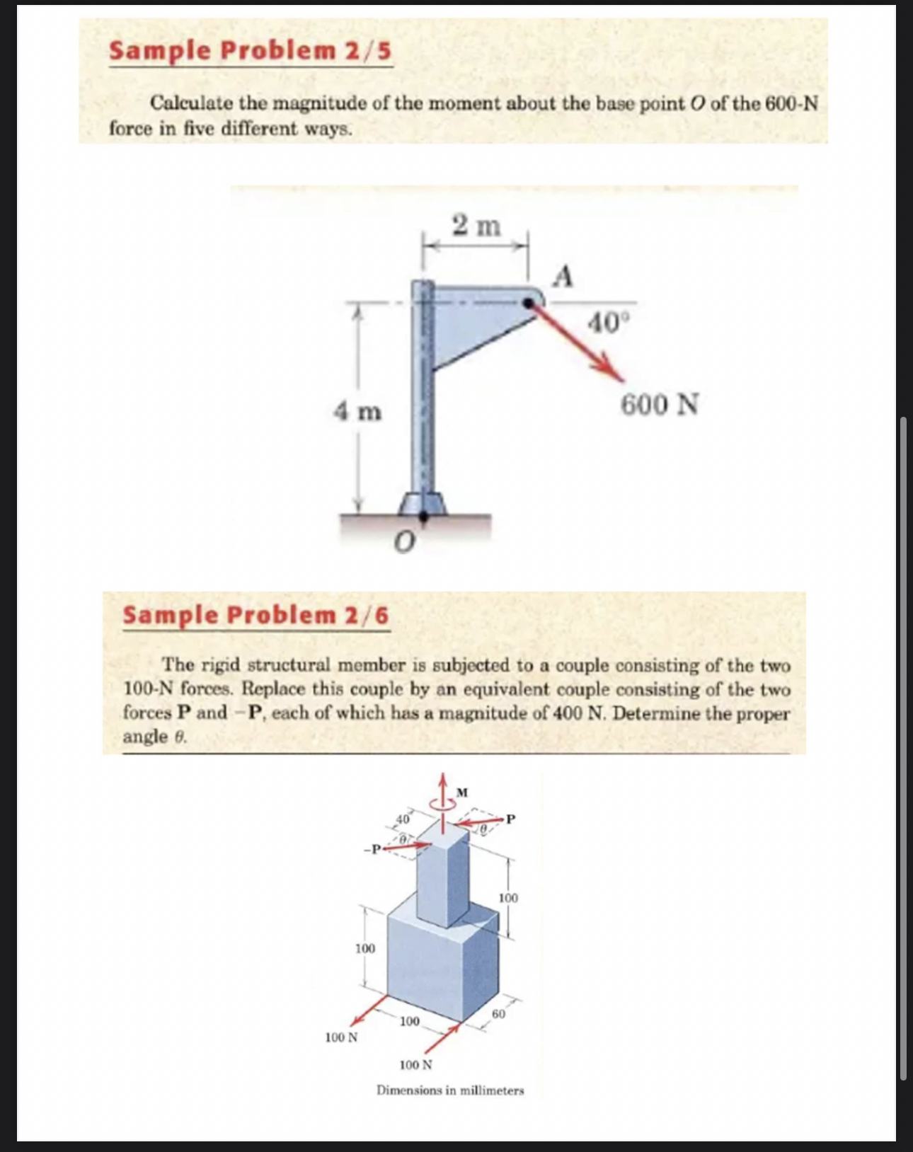 Sample Problem 2 5 Calculate the magnitude of the