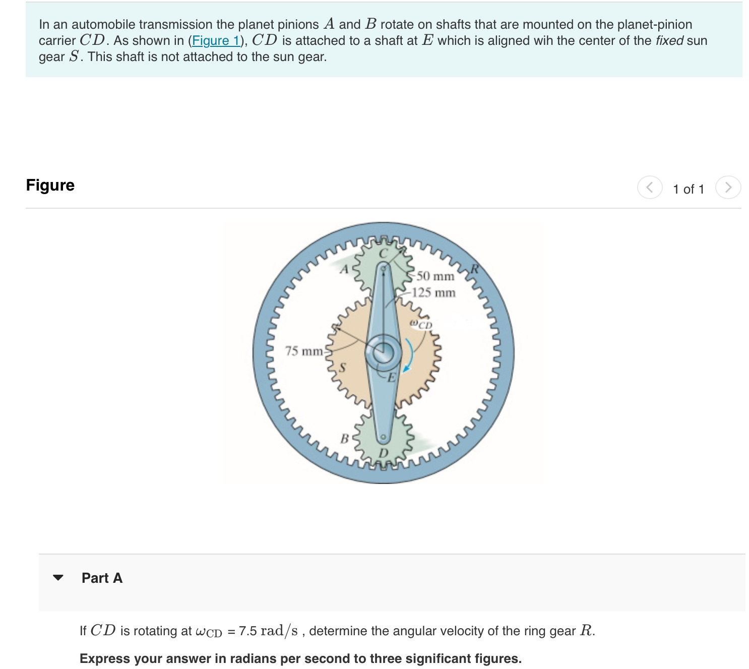 In an automobile transmission the planet pinions