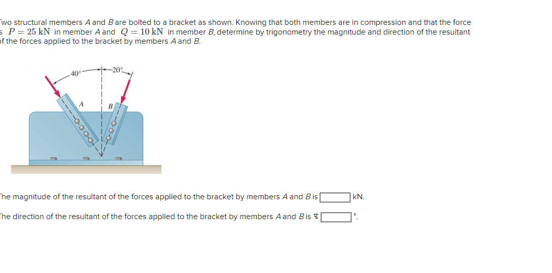 wo structural members A and B are bolted to a
