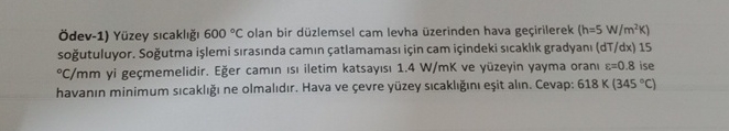 dev - 1 ) Y zey s cakl 6 0 0 C olan bir d zlemsel