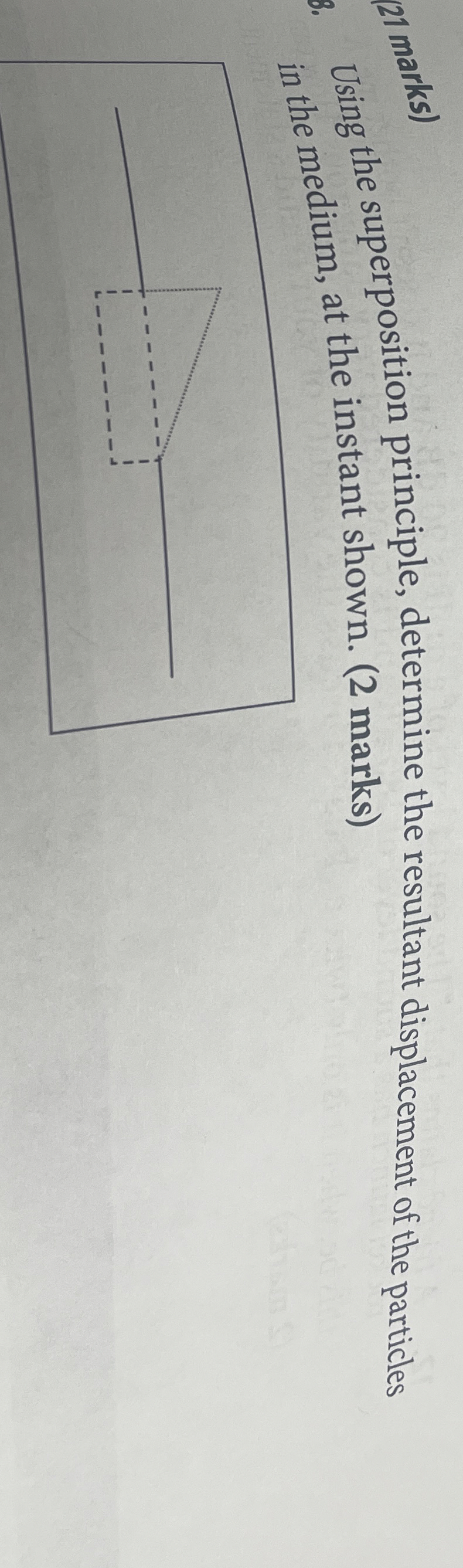 Using the superposition principle, determine the