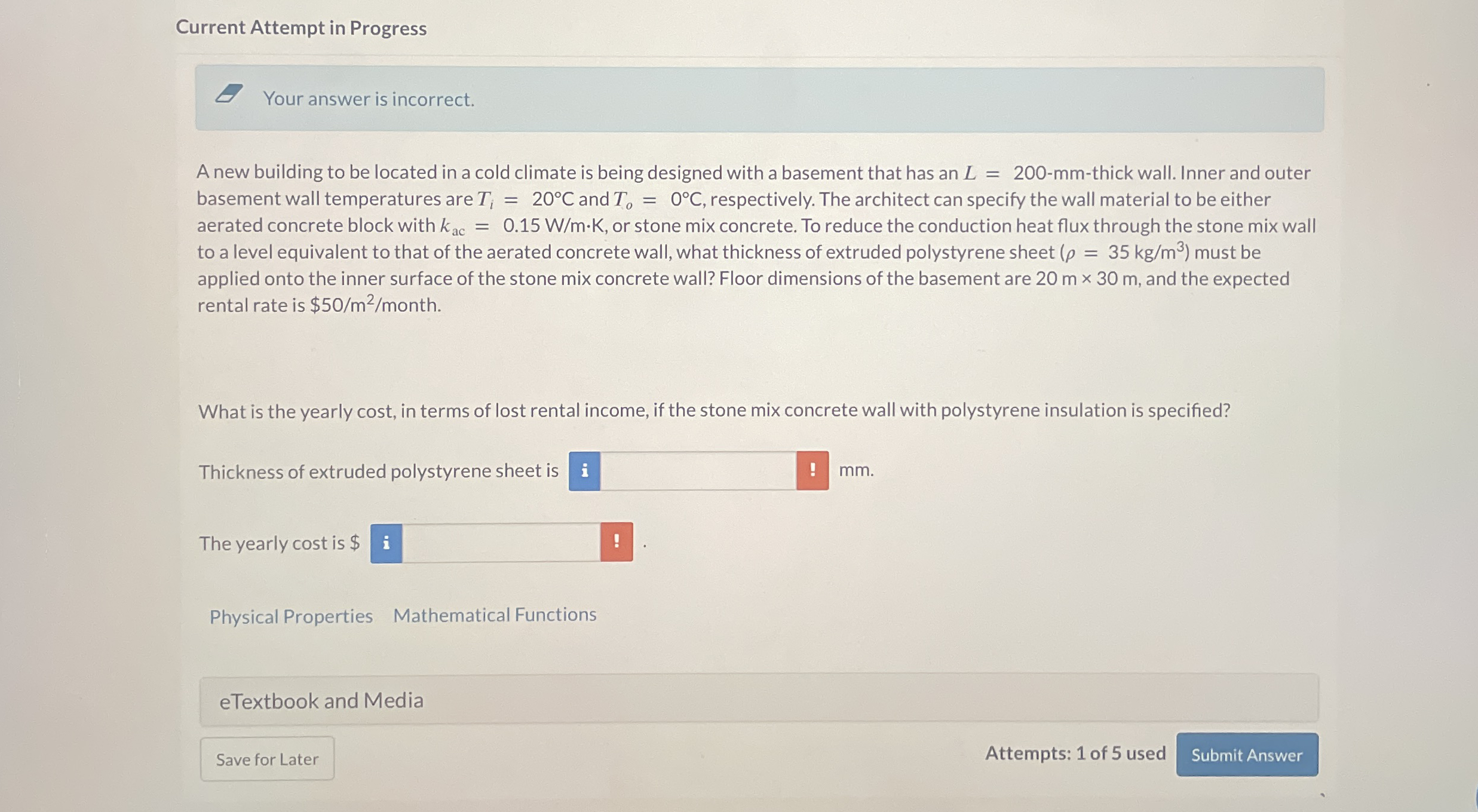 Your answer is incorrect. A new building to be