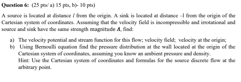 Question 6 : ( 2 5 pts / a ) \ ( 1 5 \ mathrm {