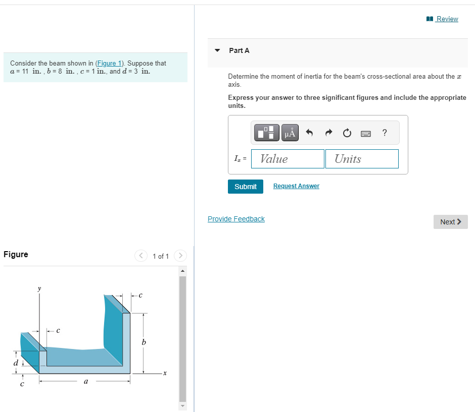 Consider the beam shown in ( Figure 1 ) . Suppose