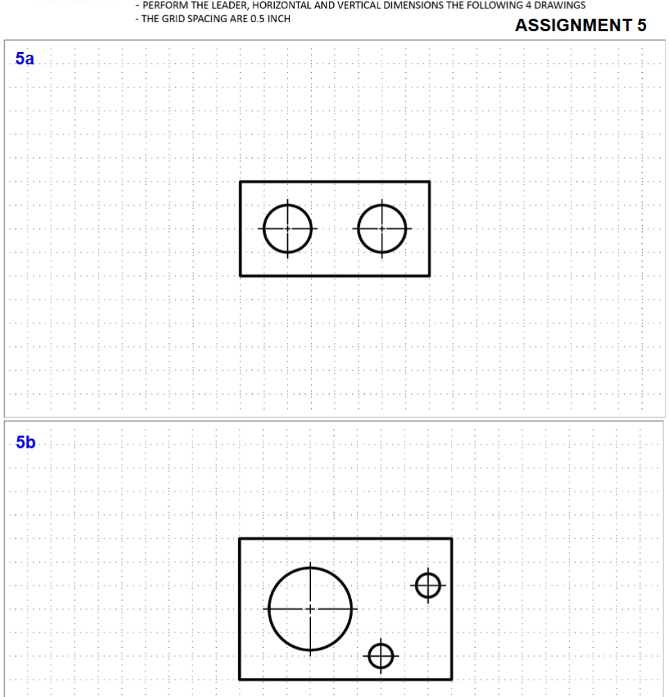 Dimension Practice - Give all drafting lines