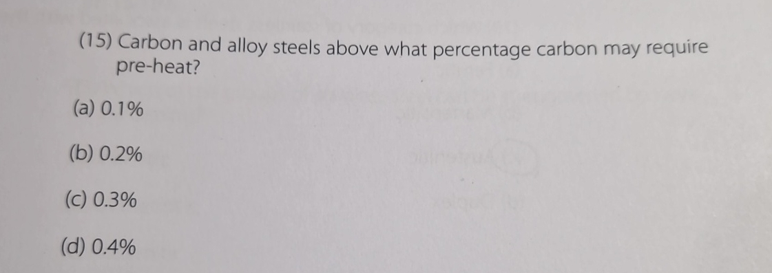 ( 1 5 ) Carbon and alloy steels above what