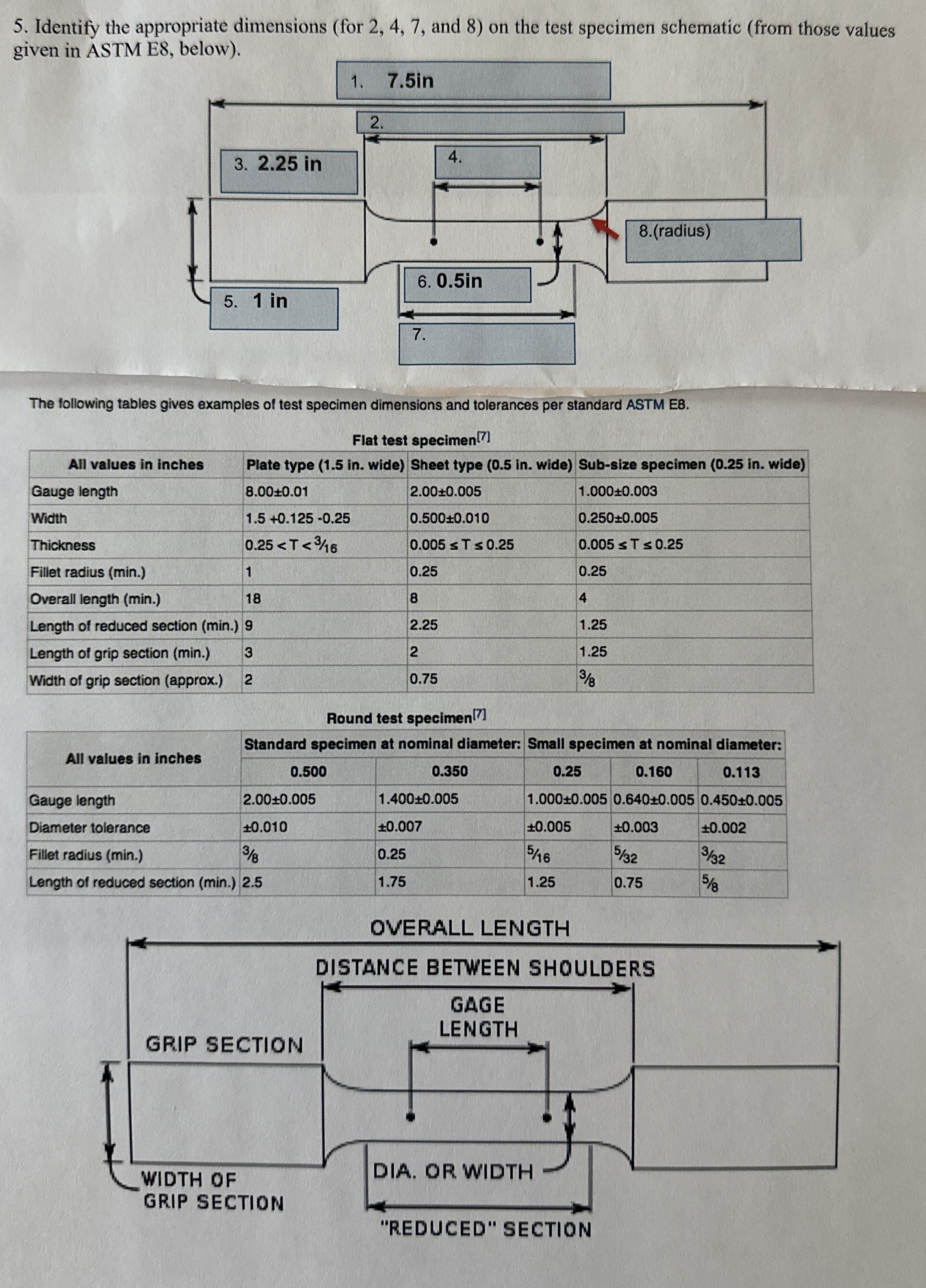 Identify the appropriate dimensions ( for 2 , 4 ,