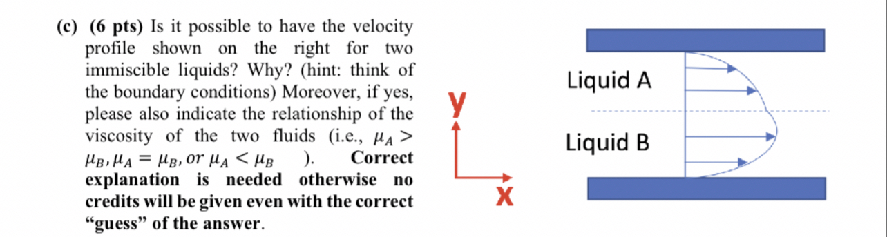 ( c ) ( 6 pts ) Is it possible to have the