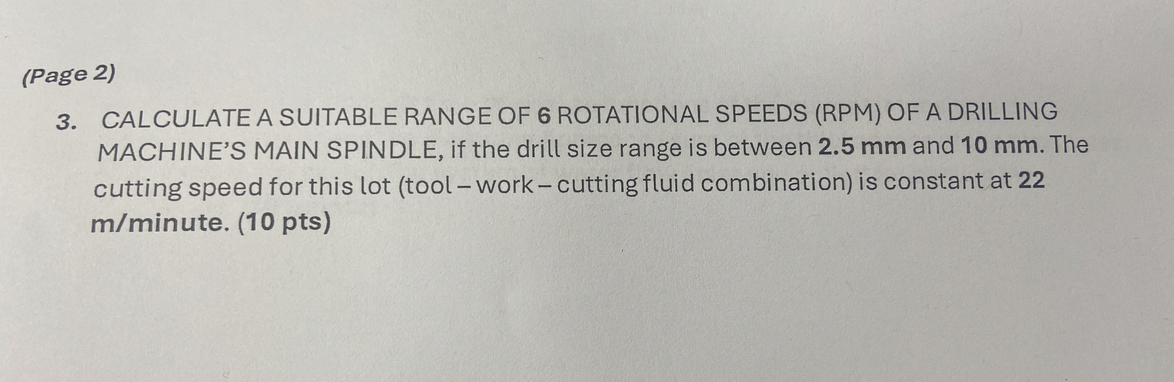 ( Page 2 ) 3 . CALCULATE A SUITABLE RANGE OF 6
