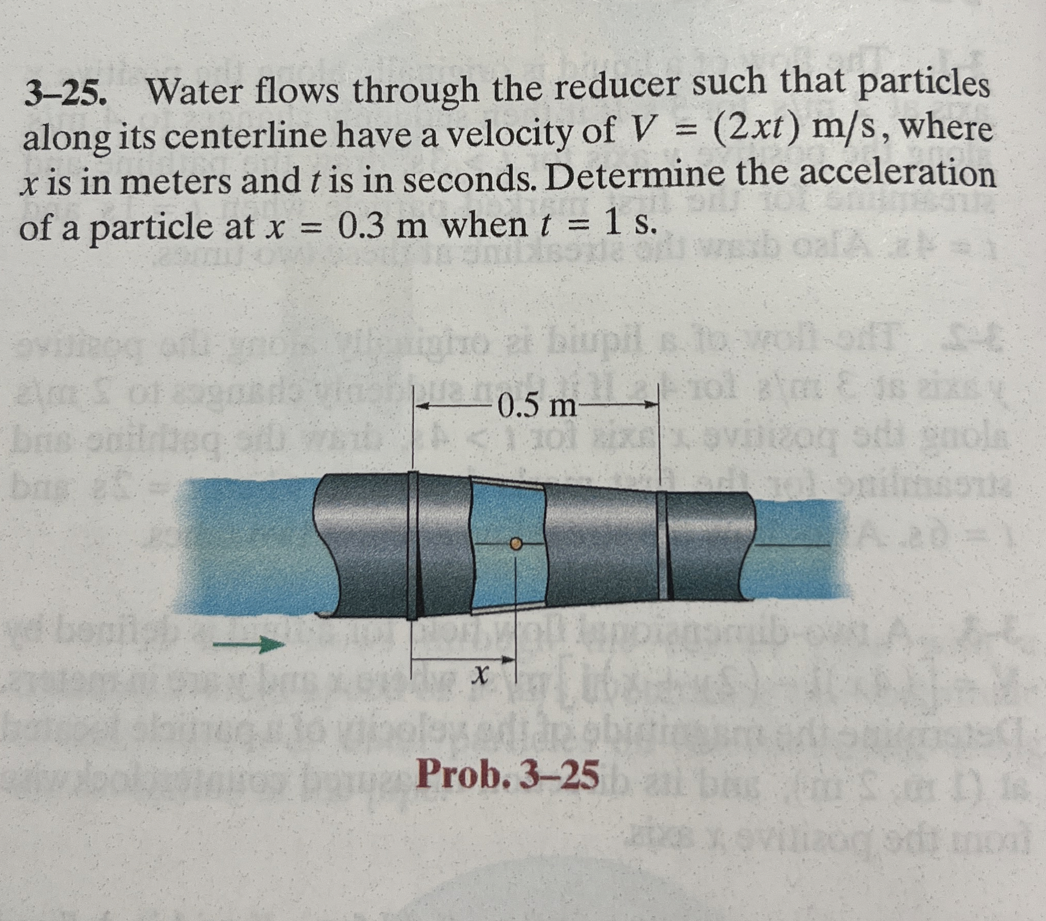 3 - 2 5 . Water flows through the reducer such