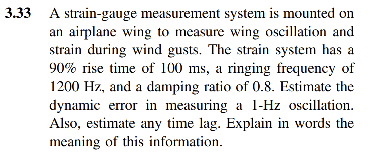 3 . 3 3 A strain - gauge measurement system is