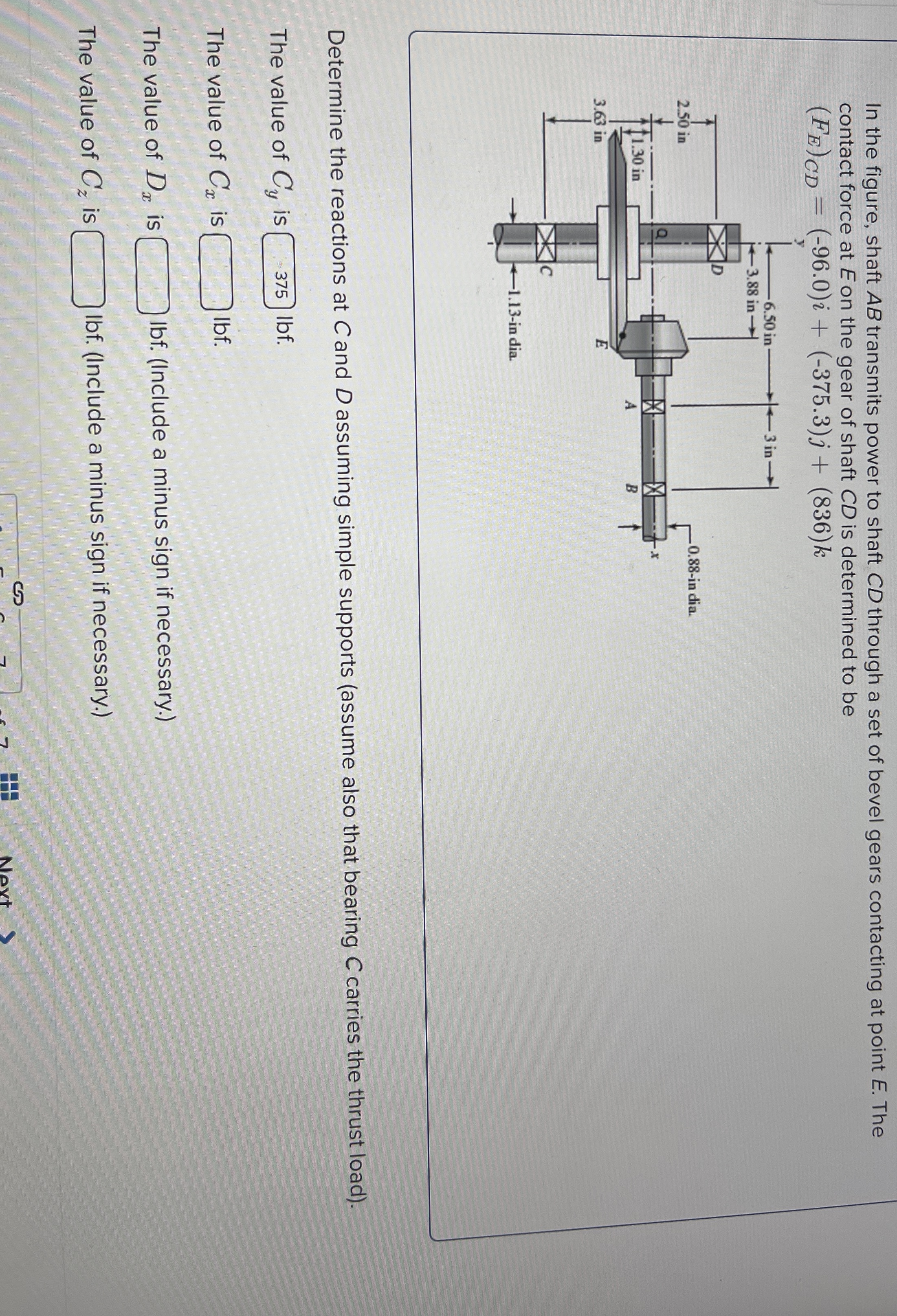 In the figure, shaft A B transmits power to shaft