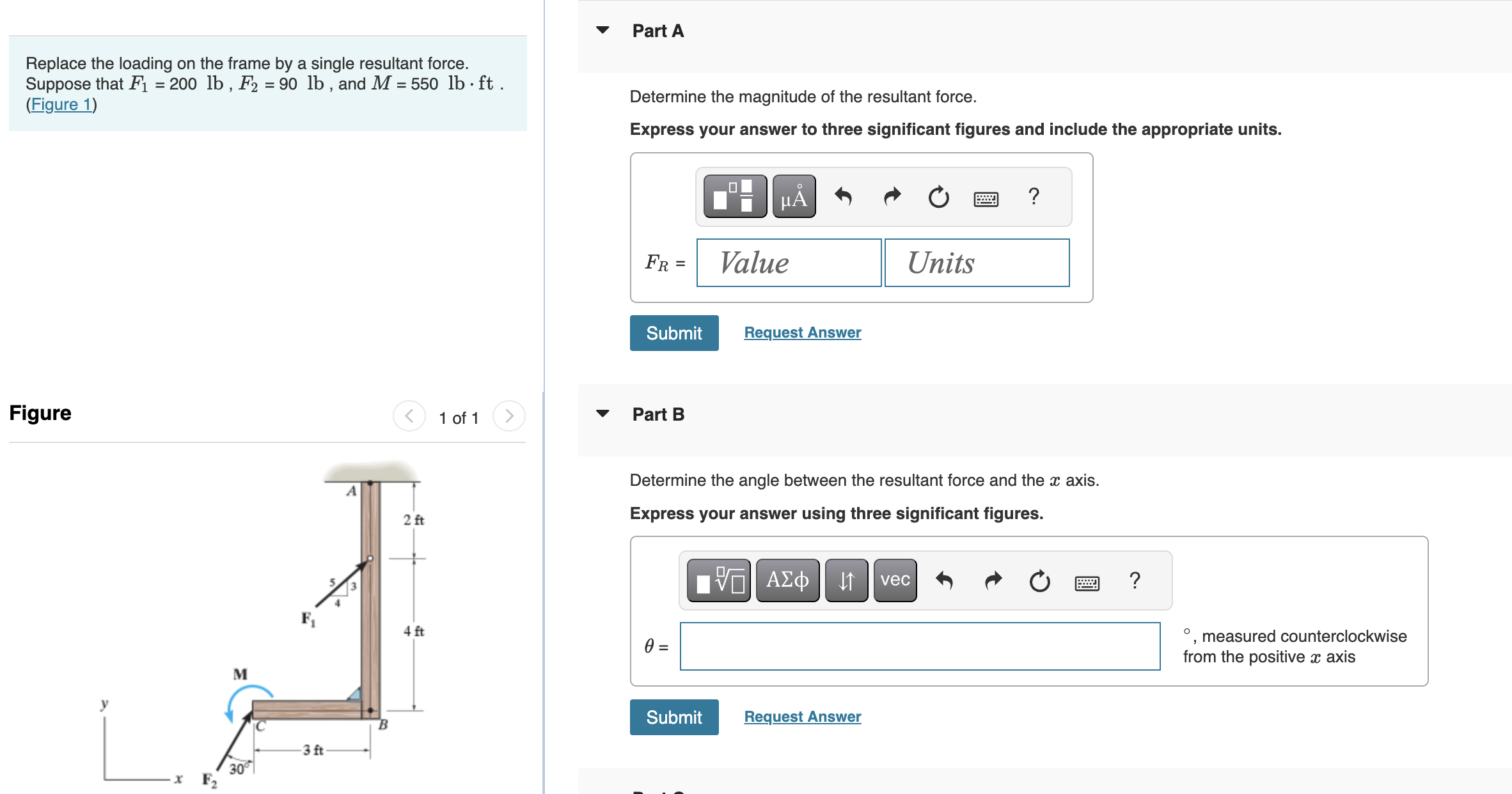 Replace the loading on the frame by a single