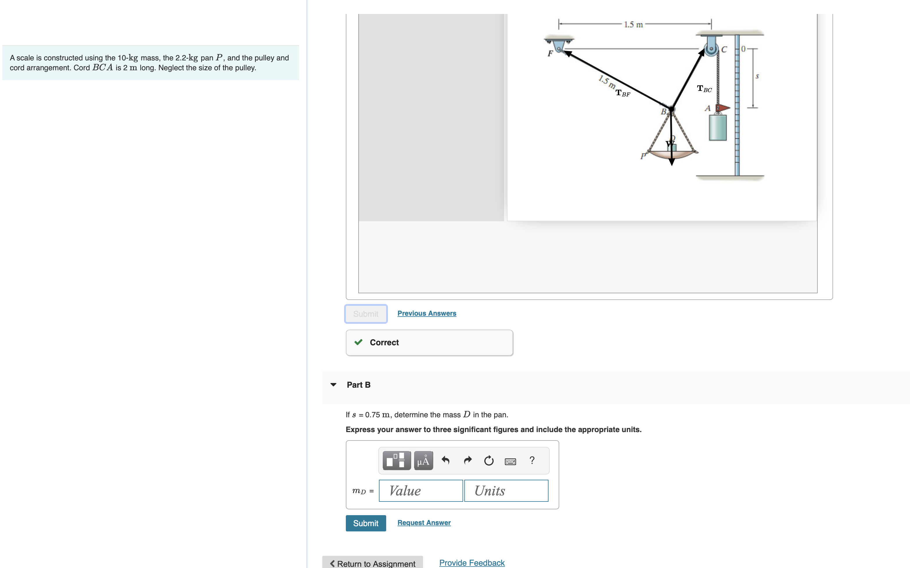 A scale is constructed using the 1 0 - k g mass,