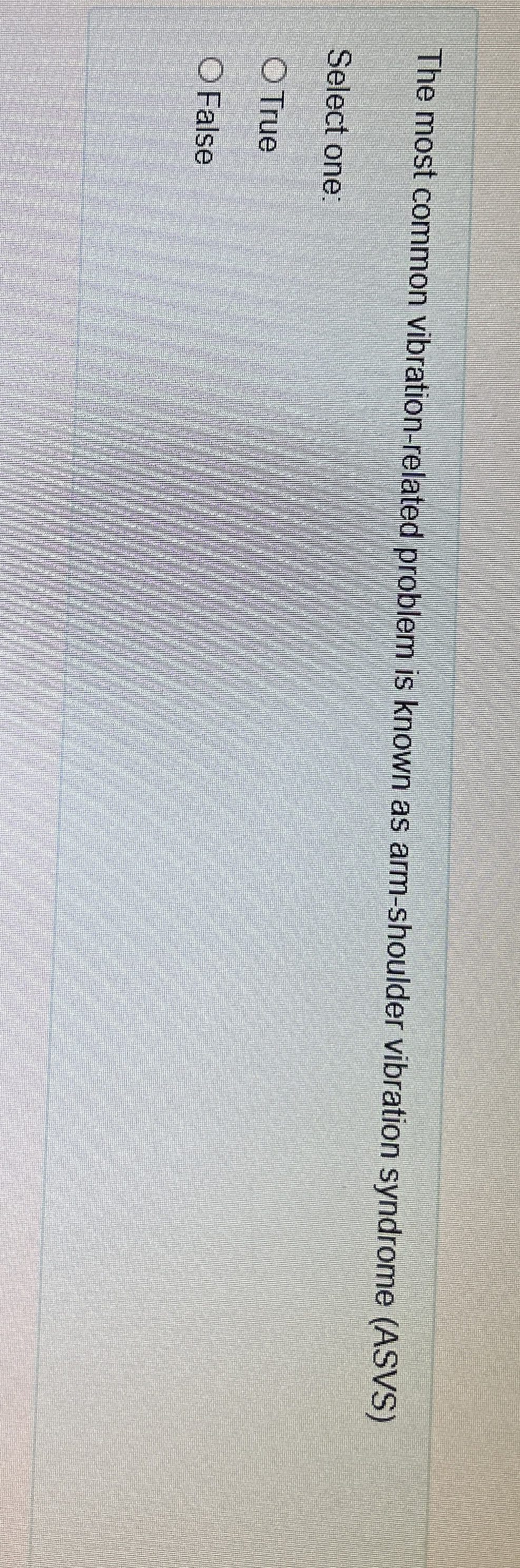 The most common vibration - related problem is