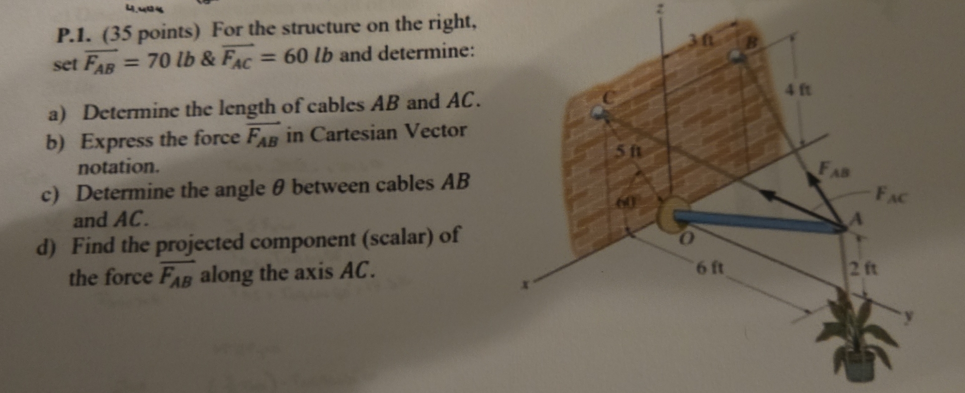 P . 1 . ( 3 5 points ) For the structure on the