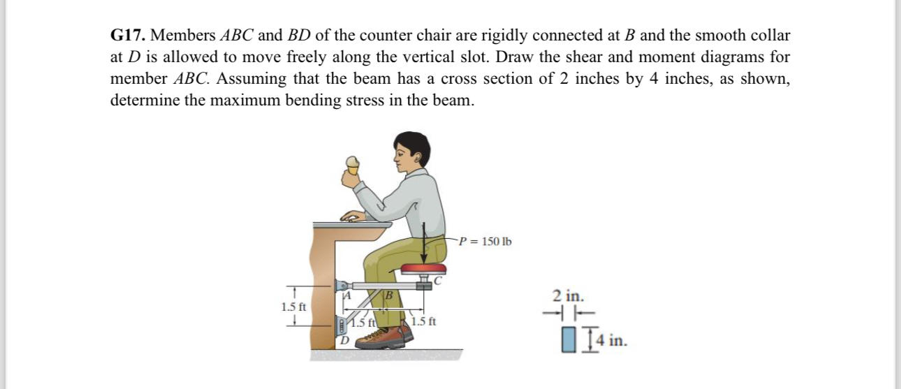 G 1 7 . Members ABC and B D of the counter chair