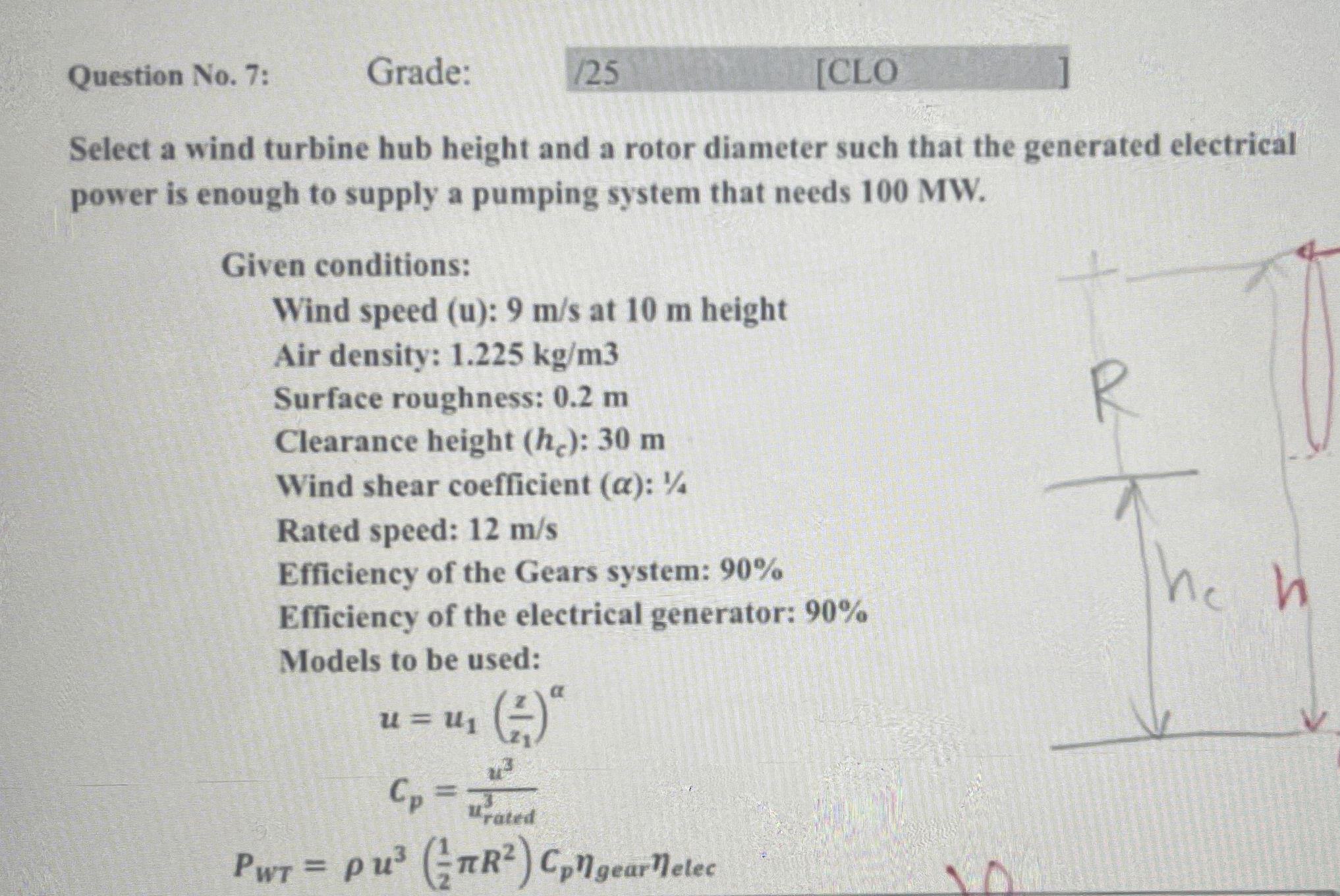 Question No . 7 : Grade: 1 2 5 [ CLO Select a
