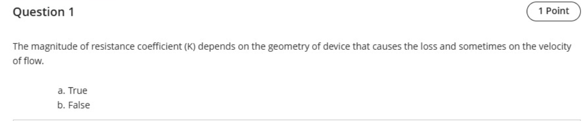 Question 1 The magnitude of resistance