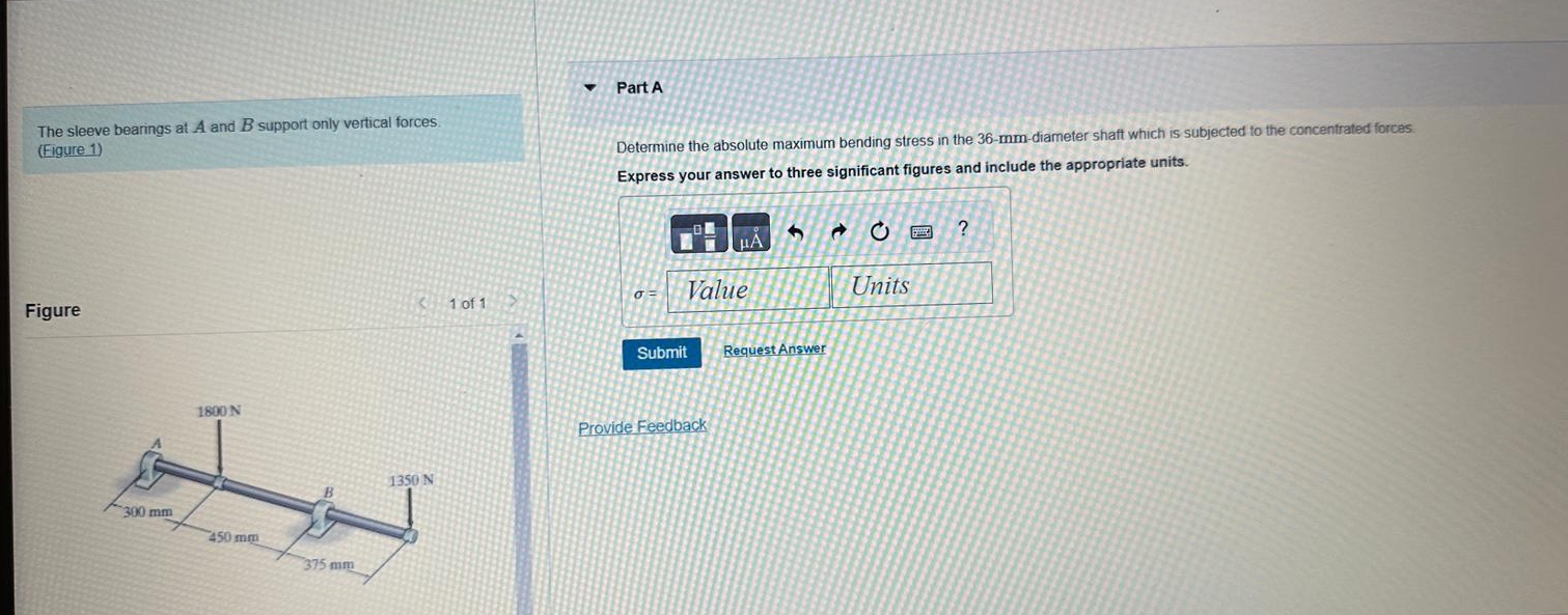 The sleeve bearings at A and B support only