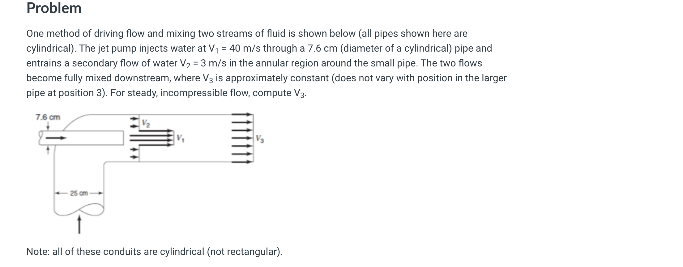 Problem One method of driving flow and mixing two