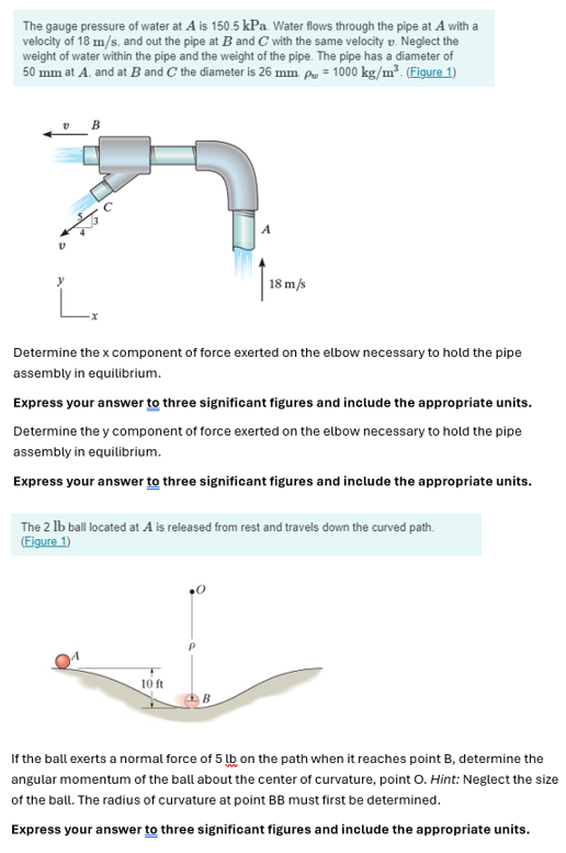 The gauge pressure of water at \ ( A \ ) is 1 5 0