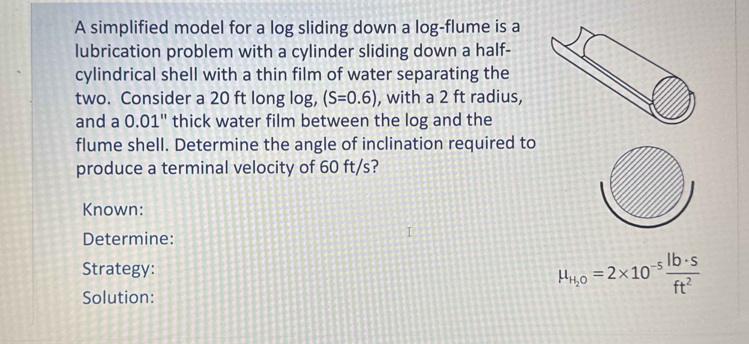 A simplified model for a log sliding down a log -