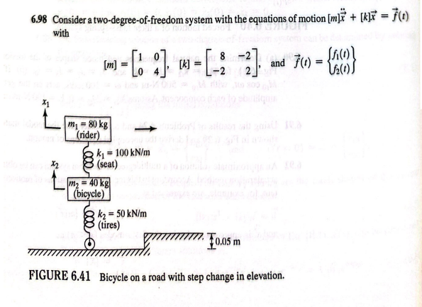 6 . 9 8 Consider a two - degree - of - freedom