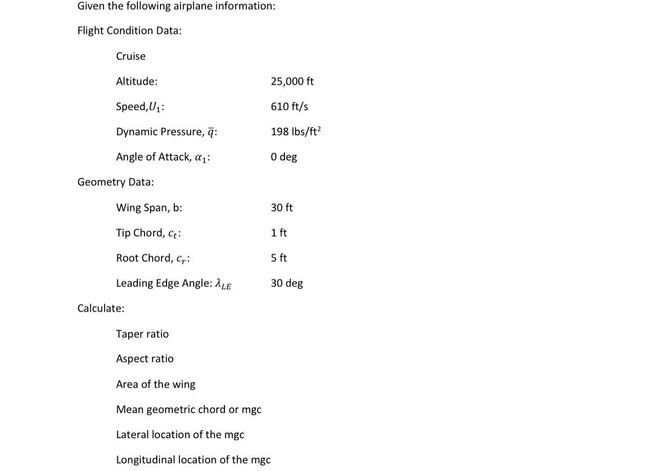 Given the following airplane information: Flight