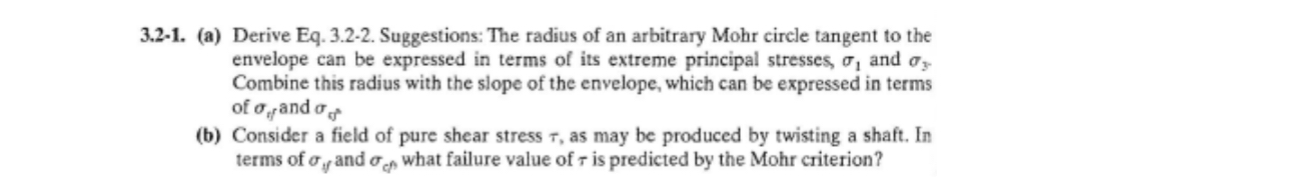 3 . 2 - 1 . ( a ) Derive Eq . 3 . 2 - 2 .