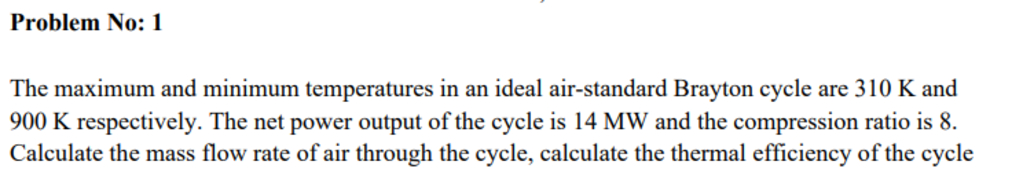 The maximum and minimum temperatures in an ideal