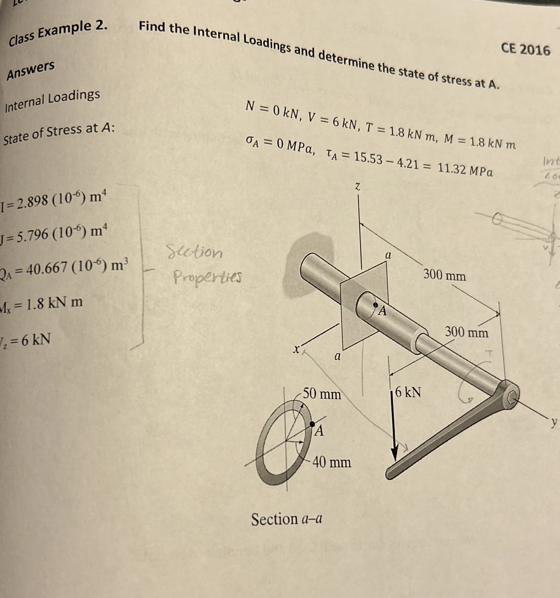 Class Example 2 . CE 2 0 1 6 Answers Internal
