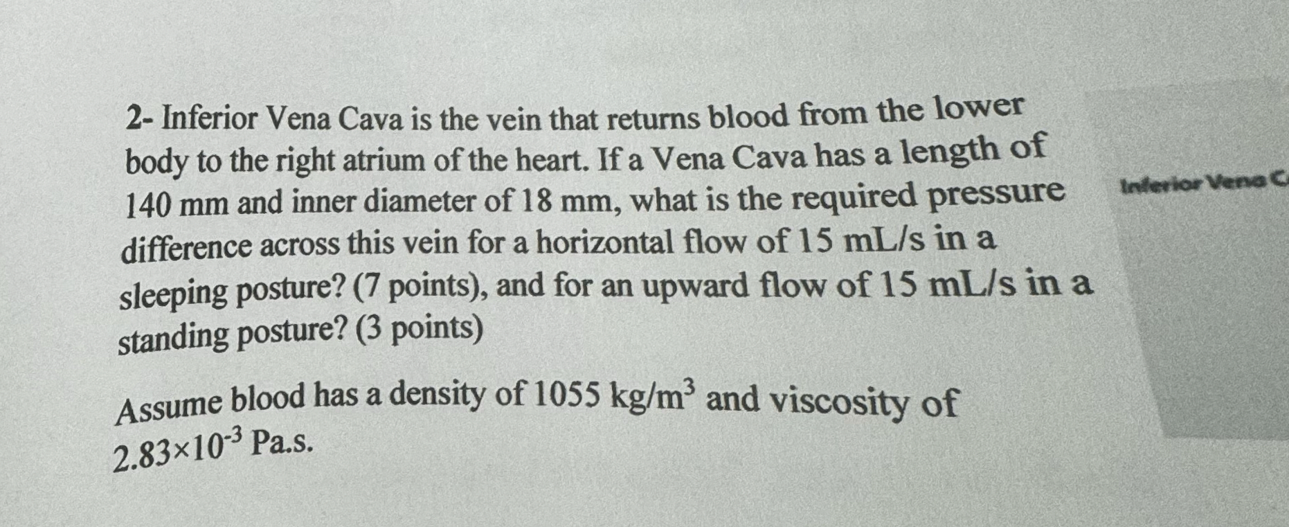 2 - Inferior Vena Cava is the vein that returns
