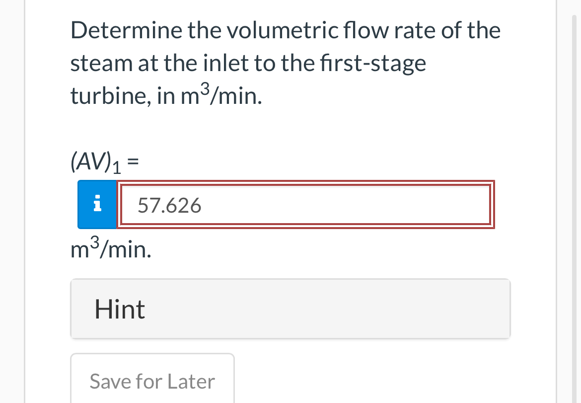 Steam enters the first - stage turbine shown in