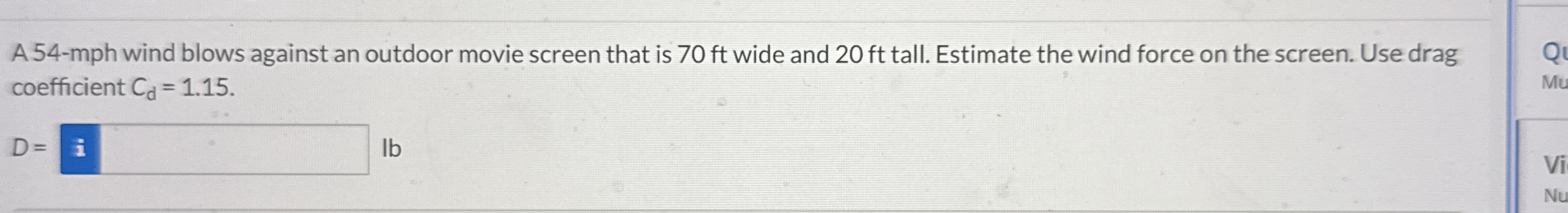 A 5 4 - mph wind blows against an outdoor movie