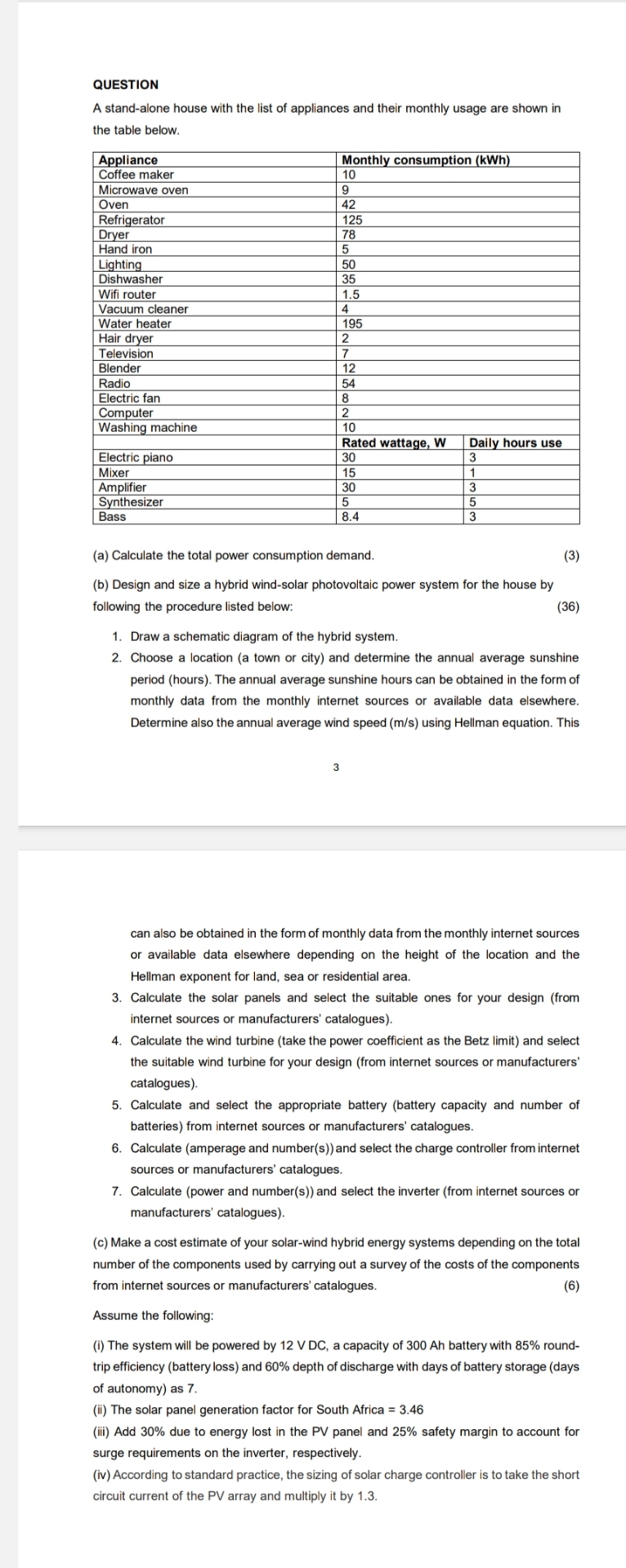 QUESTION A stand - alone house with the list of