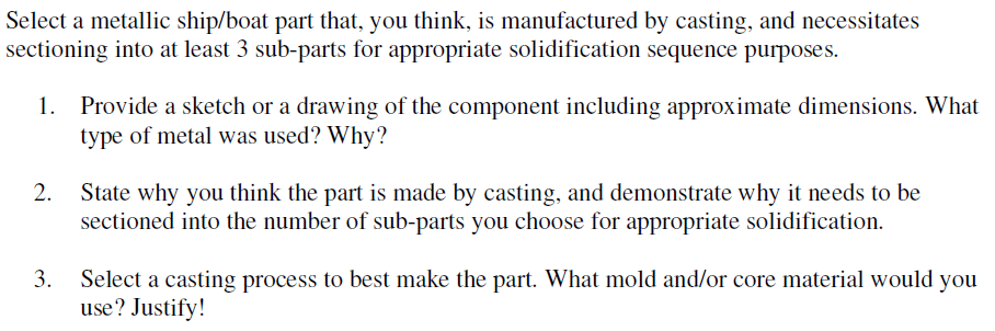 Select a metallic ship / boat part that, you