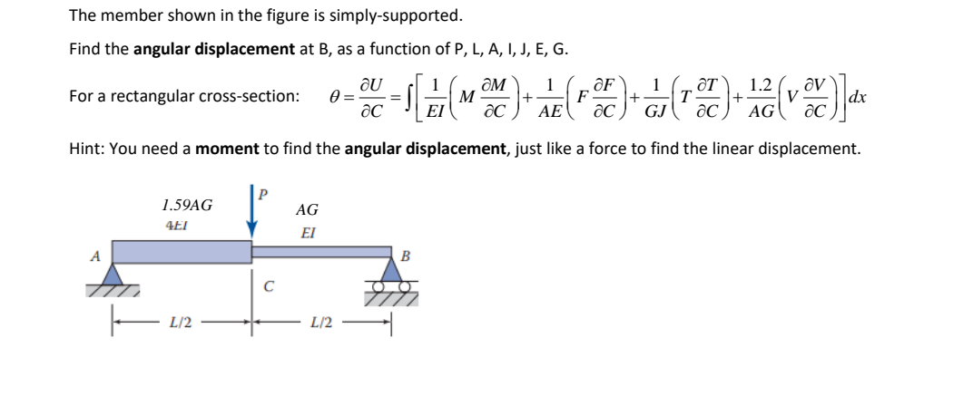 The member shown in the figure is simply -