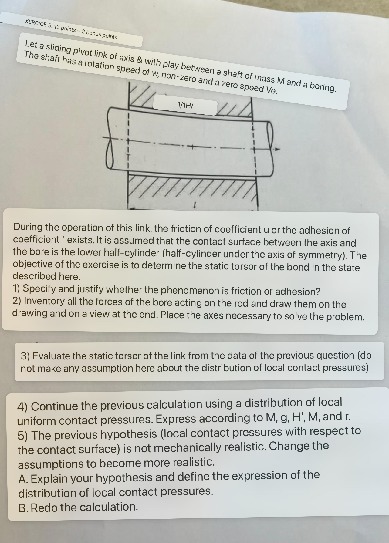 I think this exercice need to be done on paper .