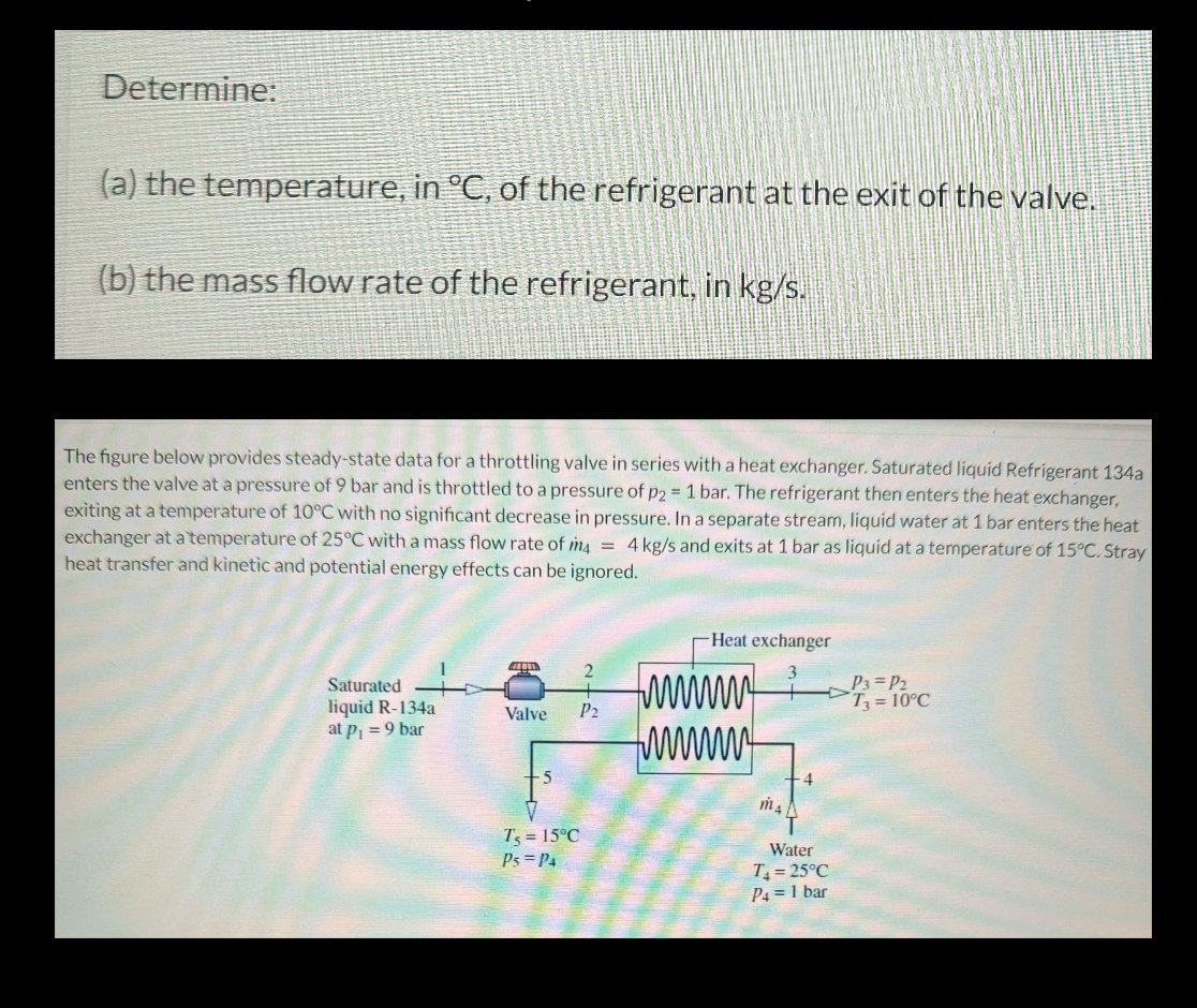 Determine: ( a ) the temperature, in C , of the