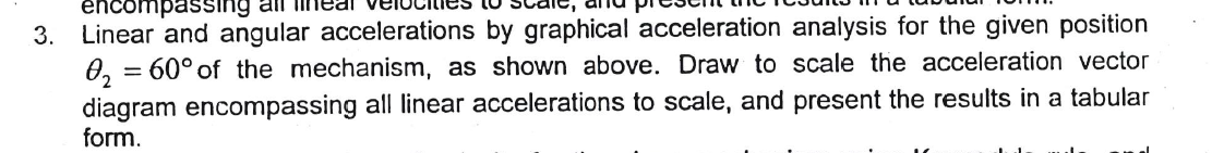 3 . Linear and angular accelerations by graphical